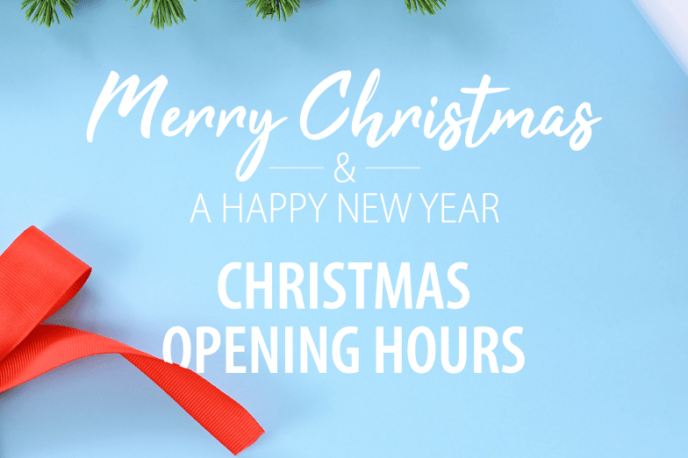 Christmas and New Year Opening Times 2020